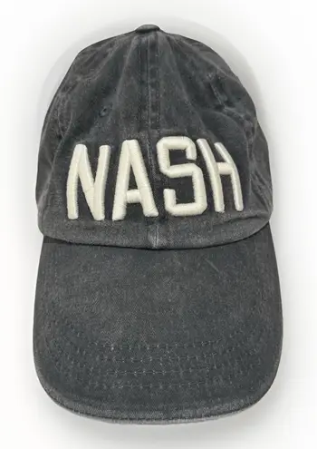 Anvil Nash Nashville Strapback Hat Gray OSFA Adjustable Embroidered 6 Panel