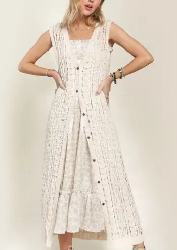 *NEW* Adora Knit Cardigan White Size undefined