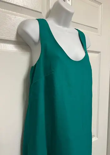 J.Crew  Green Sleeveless Twisted Mini Slip Dress 