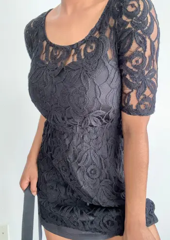 love on a hanger Grunge Black Lace Dress