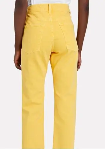 Mother Superior Jeans The Scrapper Cuff Ankle Fray in Golden Yellow Size 24