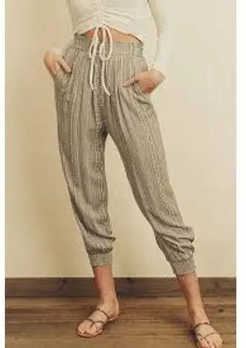 Dress Forum Boho Stripe Slouchy Jogger Pant