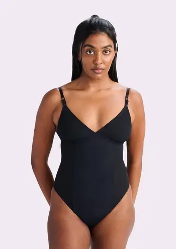 Parade Mixed Media Mesh Bodysuit Black Women’s Size Medium New with Tags