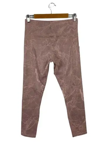 Zyia Pink Digital Granite pocket Light n Tight 7/8 Hi-Rise Size 8-10