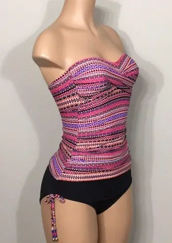 Anne cole  stripe Tankini set. NWT