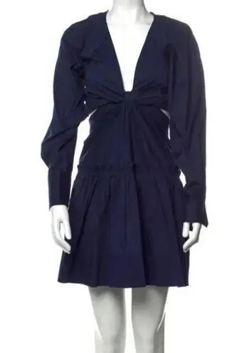 Jason Wu JASON WU V Neck Mini Dress Navy Size Xs NWT