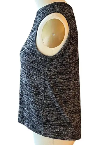 Rag and Bone  Jean Nicole Heather Black Split Back Sleeveless Tank Top ~ Womens MED