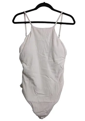 ANDIE Asbury Ribbed One Piece Coco High Neck Low Back Adjustable M New