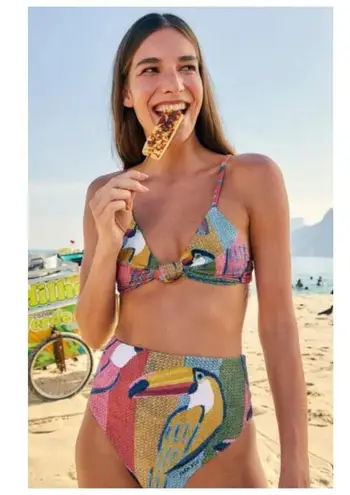 Farm Rio Toucan Bikini Top Size Large