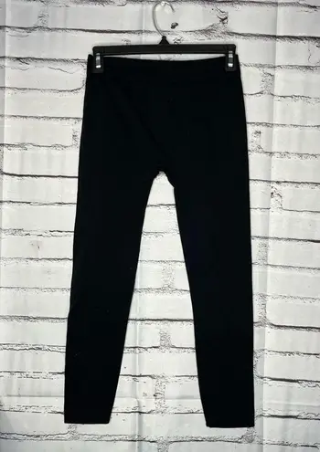 Love Charm Black Slim Fit Stretch Leggings Yoga Pants Tights High Waist SZ S/M