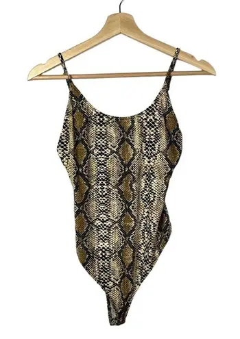 Boutique Snake Print Sleeveless Bodysuit S