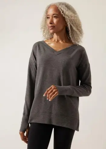 Athleta  Coaster Luxe V-Neck Sweatshirt Size XL