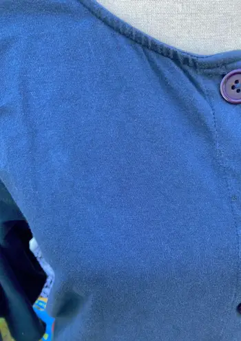 Eshakti Zapelle Custom Navy Blue Red Button Up Madras Dress Dull Skirt Retro 4X