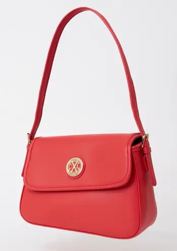 Christian LaCroix ‘Karen’ Caviar Vivid Red Shoulder Bag