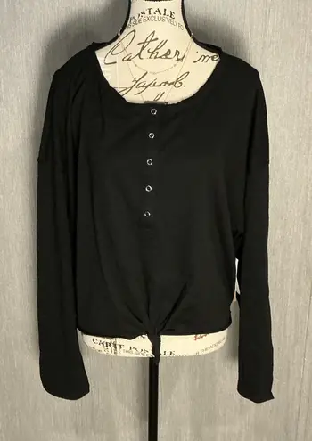 Giani Bini Black Long Sleeve Top Size XXL