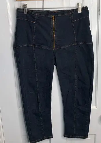 Prairie Underground Denim Girdle Skinny Jean Ankle Dark Wash Pant W