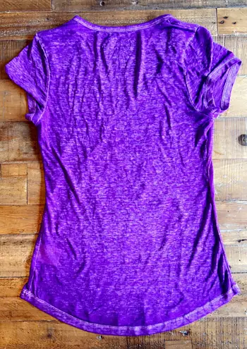 Rocker Girl All Access Skeleton Hand Purple Shirt Juniors, Size S (3/5)