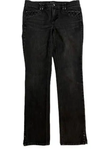 White House | Black Market  Noir straight leg jeans, size 6 EUC