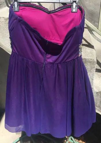 Sequin Hearts purple prom/formal dress