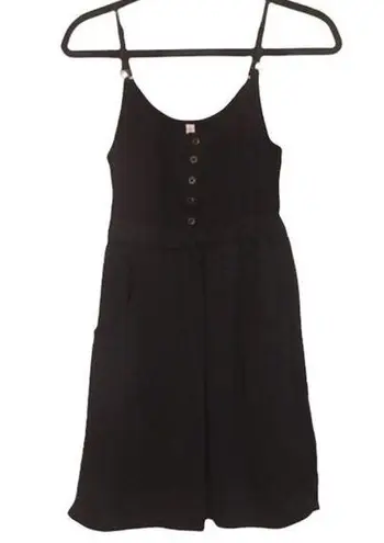 Xhilaration  Black mini dress with Pockets sz extra small capsule wardrobe skater