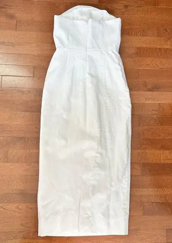 Mara Hoffman Maia Rosette Strapless Midi Dress