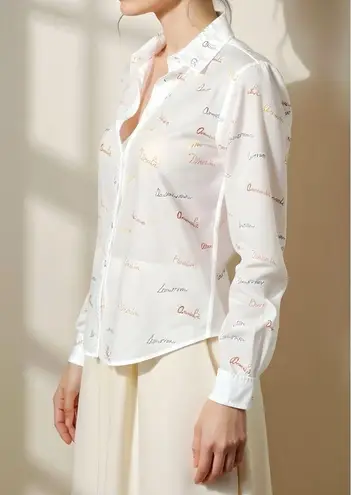 Sézane Pierro Shirt, Demain Print, FR34/US2