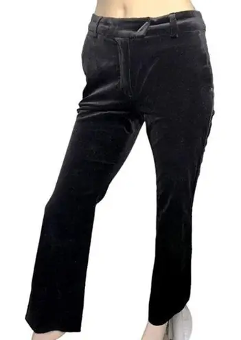 Sportmax Women’s Size 2 36 Black Velvet Tuxedo Stripe Trousers Dress Pants