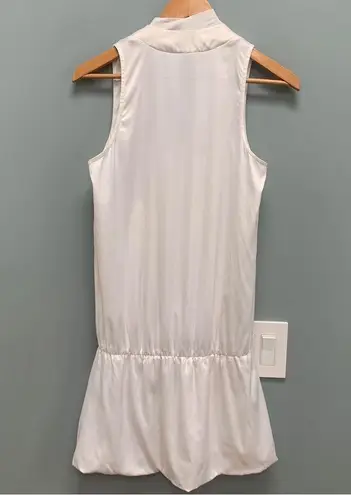 Nanushka Satin Sleeveless Blouse in White M Size M