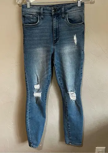 sts blue Brie High Rise Skinny Distressed Raw Hem Denim Jeans