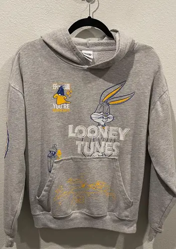 Looney Tunes Grey Bugs Bunny Hooded Sweatshirt