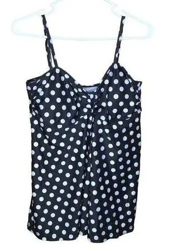 None Two Piece Polka Dot Boyshort Swimsuit New