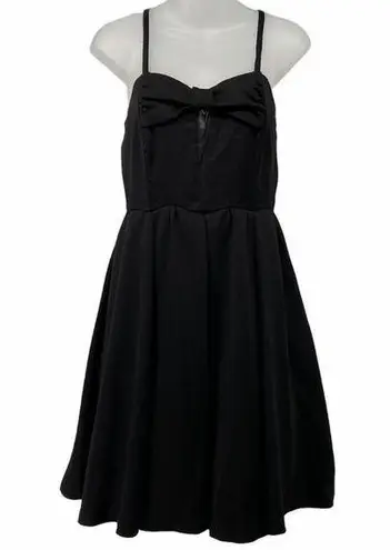 Kling Black Short Party Dress Bow Mesh chest