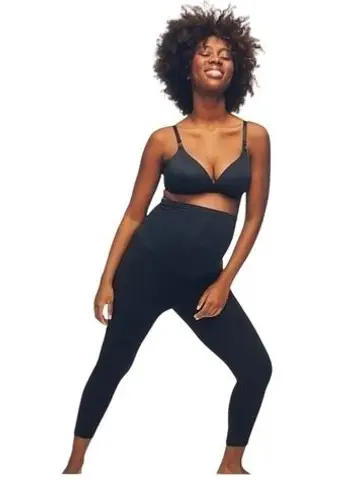 Motherhood Essential Secret Fit Belly Maternity Crop Leggings Large EUC #4771 Black