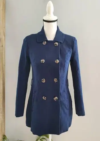41 Hawthorn Women's Navy Blue Double Breasted Pea Coat Size XS