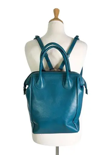 Beck Pack Italian Leather Beck Bag Backpack Tote Turquoise Green