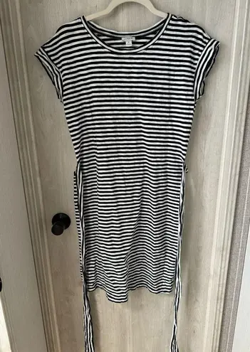 J.Crew  Striped Black and White 100% Cotton Dress