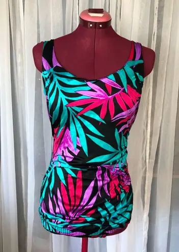 Vintage Danskin long sleeve purple leotard Size 12