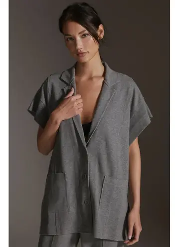 DAILY Practice Anthropologie Grey The Heather Elbert Blazer Sweater Womens Large