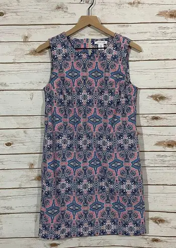 Tabitha Webb Paisley Sleeveless Shift Dress - Pink Multi - 8
