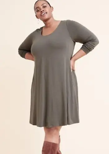 Ryllace olive long sleeve basic t