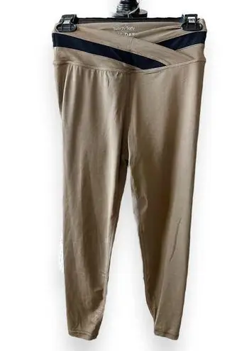 Sweaty Betty New All Day Wrap Waist 7/8 Workout Leggings Terra Brown US 6 UK S