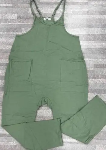 NEW! Women's Sage Olive Green Shot Onesie Jumpsuit Romper Size XL X