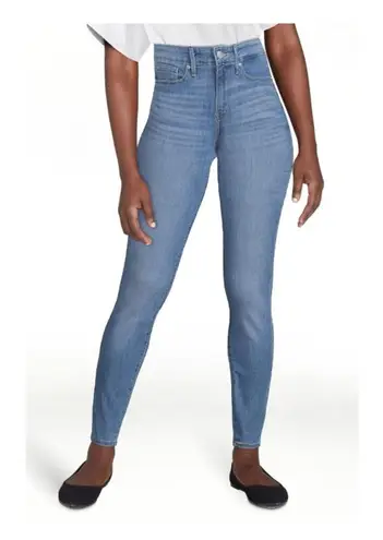 Levi Strauss simply stretch Dark wash mid rise super skinny Jeans sz 4 Blue