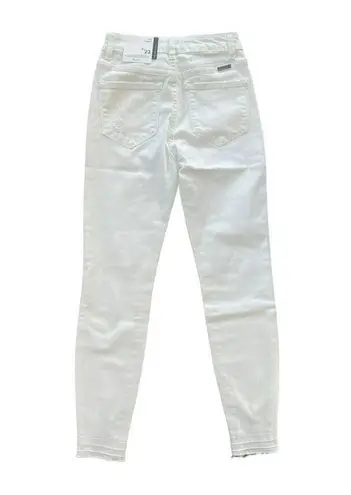 Kancan High Rise Ankle Skinny White Jeans Size 0 23 Stretchy Denim Kendra NWT