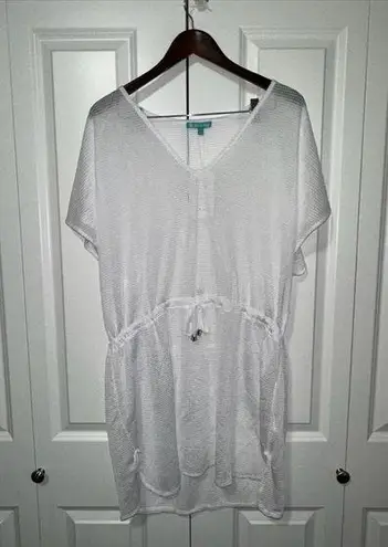 Shoreline Shore Life Lightweight Short Sleeve Swimsuit Cover Up M NWT