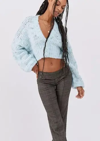 Urban Outfitters  Blue Sydney Cropped Cardigan Sweater Sz M