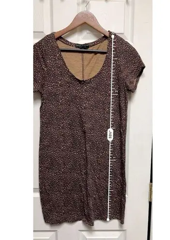 Social Standard By Sanctuary Cheetah Dress Size Small Brown Short Sleeve 0151