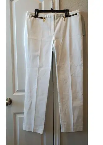 Alfani NTW slim Leg High Rise Career women’s Pants Size 16 Bright White