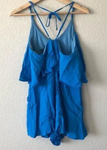 Very J Boutique Blue Halter Romper S