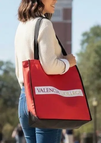 Valencia College Reusable Carrying Bag Red